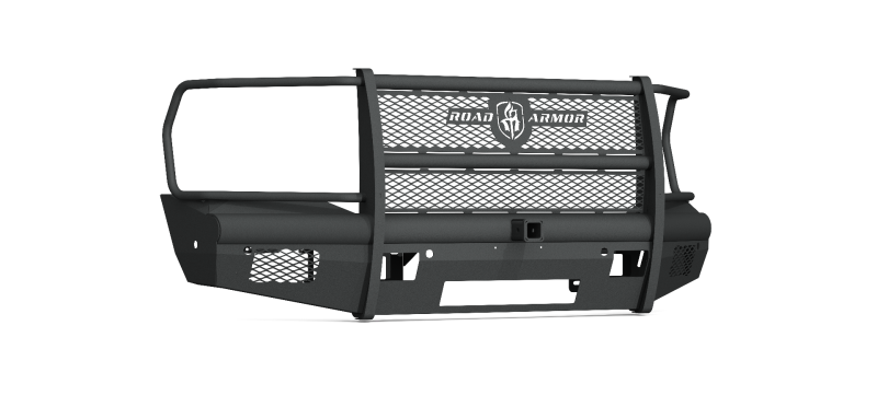 Ram 2500 Bumper - Front - Road Armor - Vaquero Full Guard 2in Receiver 6 Sensor - Black - `19-`20